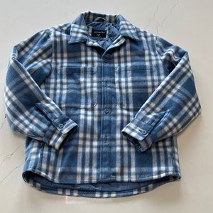 Abercrombie Mens Shirt Jacket Size Medium Blue Plaid